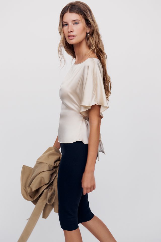 Reformation Avery 100% Silk Top #4