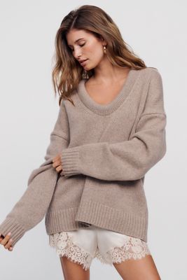 Reformation Jonie Cashmere-Wool Sweater