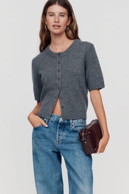 Reformation Maude Cashmere-Wool Cardigan 