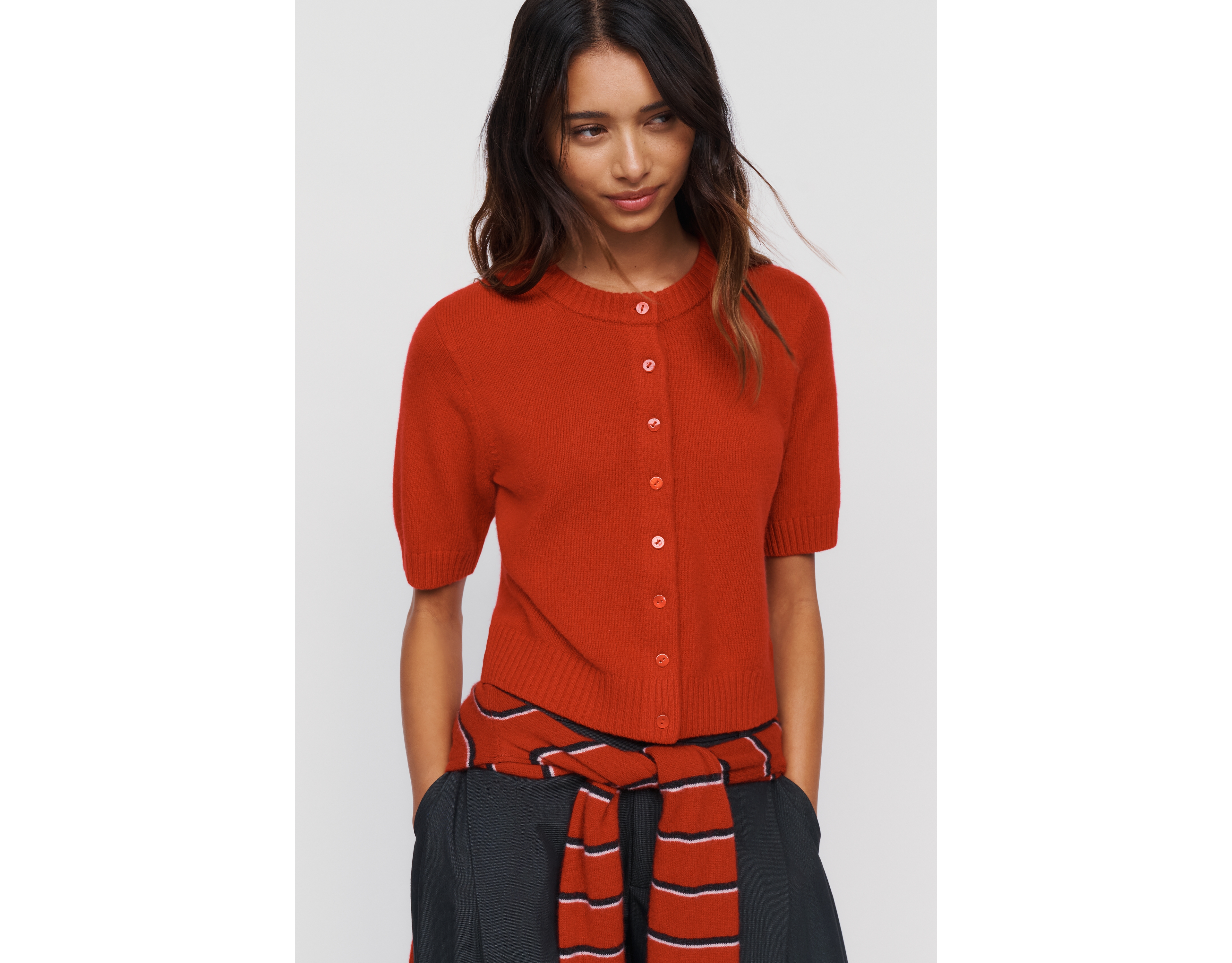 Reformation Maude Cashmere Wool Cardigan