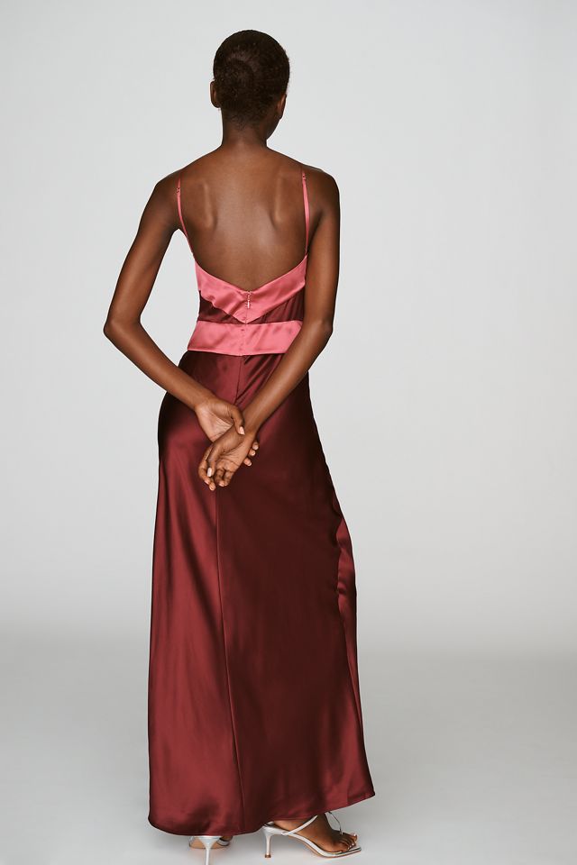 Reformation Jillian 100% Silk Maxi Dress #3