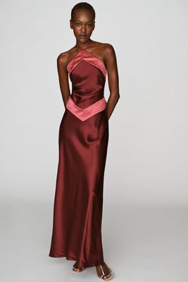 Reformation Jillian 100% Silk Maxi Dress