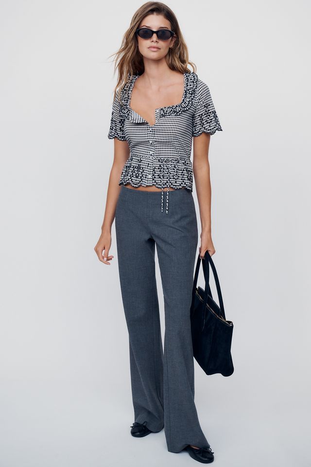 Reformation Gabbie Embroidered Top #3