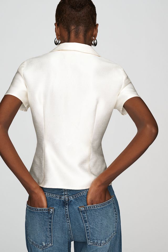 Reformation Haley-Kate Collared Top #1