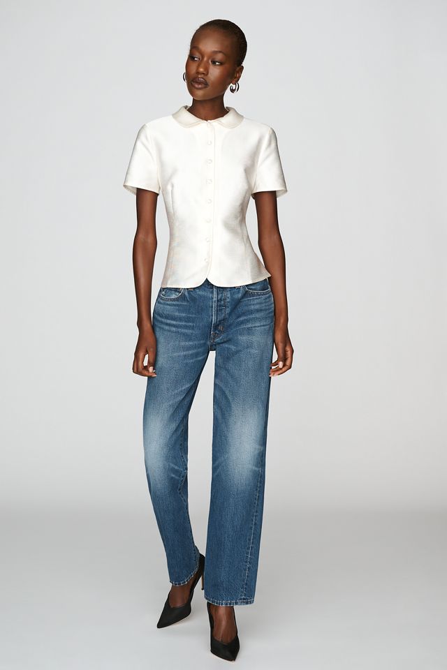 Reformation Haley-Kate Collared Top #3