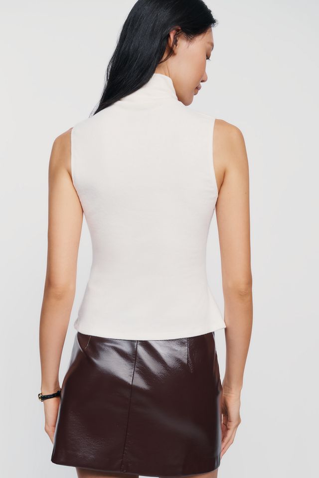 Reformation Colbie Knit Turtle-Neck Tank #1