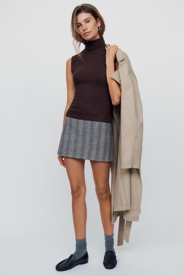 Reformation Colbie Knit Turtle-Neck Tank #1
