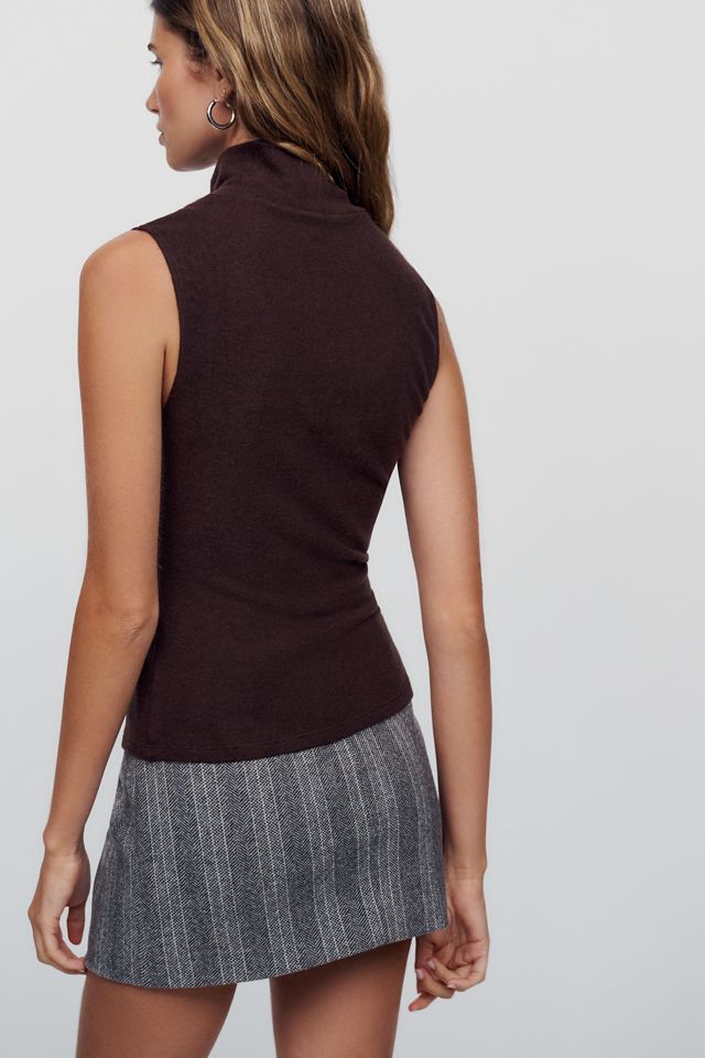 Reformation Colbie Knit Turtle-Neck Tank #3