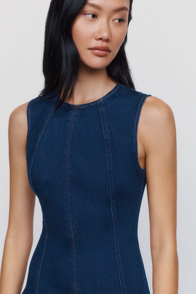 Reformation Cecilia Denim Maxi Dress #1