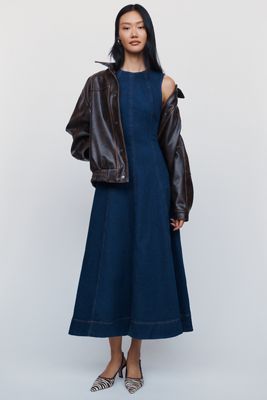 Reformation Cecilia Denim Maxi Dress