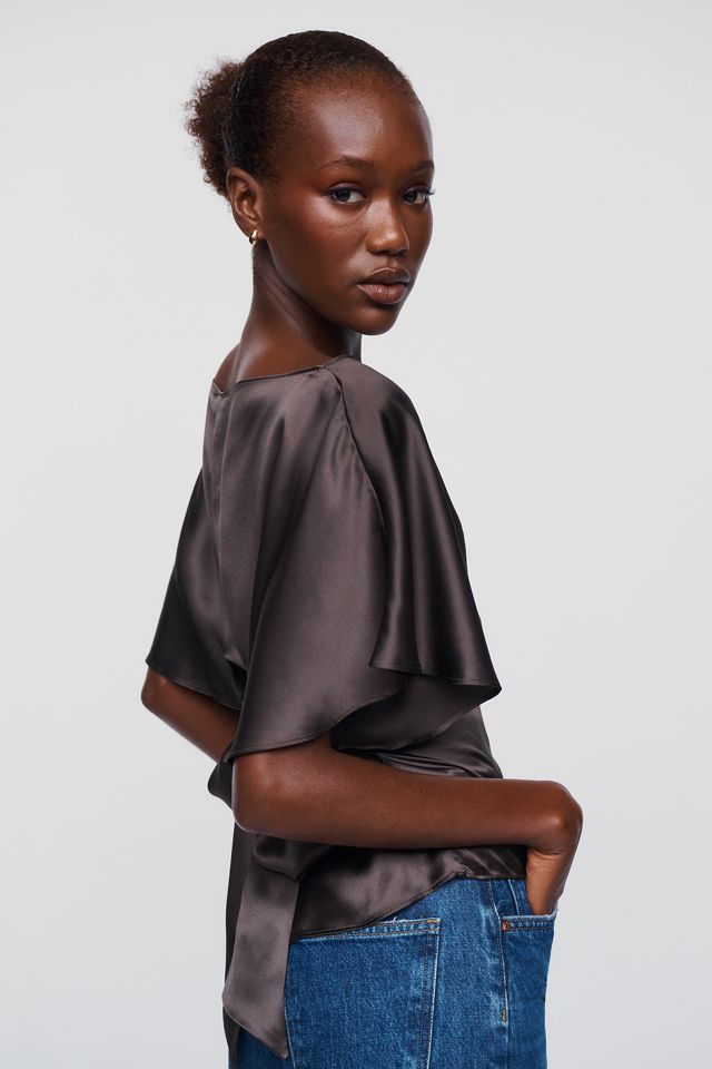 Reformation Avery 100% Silk Top #1