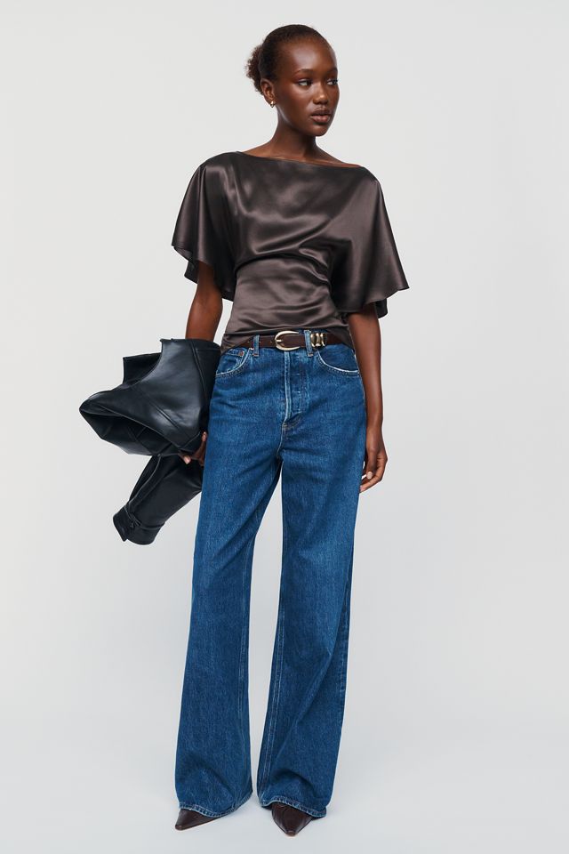 Reformation Avery 100% Silk Top #2