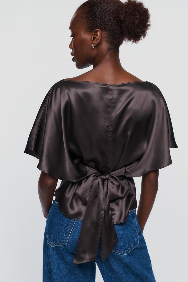 Reformation Avery 100% Silk Top #3