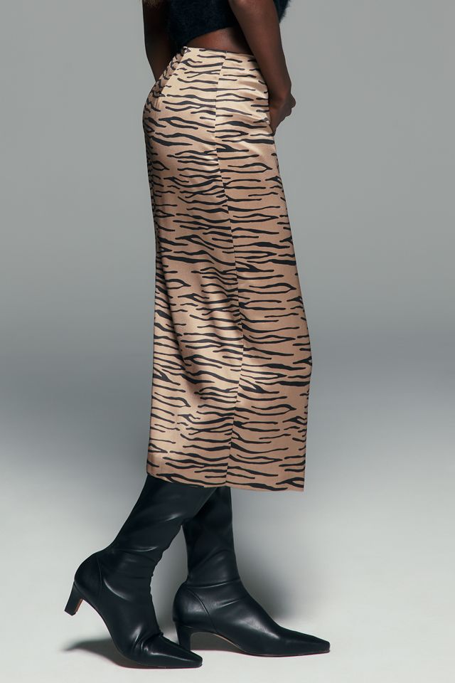 Reformation Helen 100% Silk Midi Skirt #2