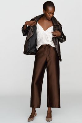 Reformation Olina Cropped Straight Leg Pants