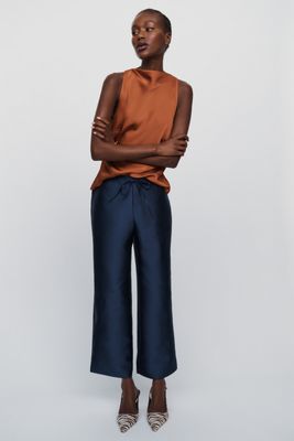 Reformation Olina Cropped Straight Leg Pants