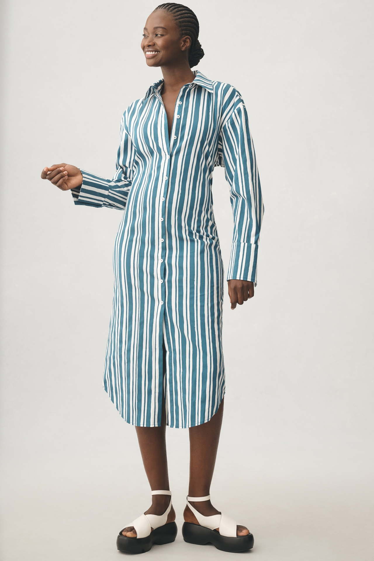 Simon Miller Kerr Poplin Midi Dress