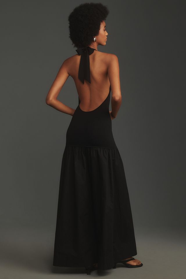 SIMONMILLER Junjo Knit & Poplin Maxi Dress #1