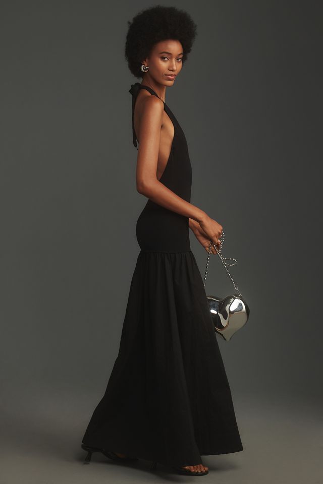 SIMONMILLER Junjo Knit & Poplin Maxi Dress #4