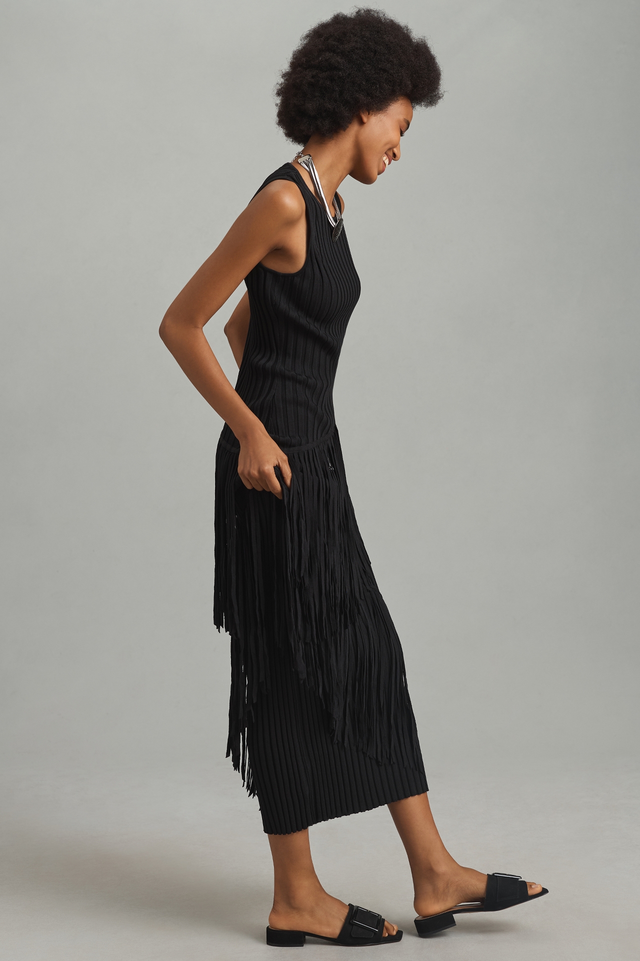 Simon Miller Spiral Knit Midi Dress