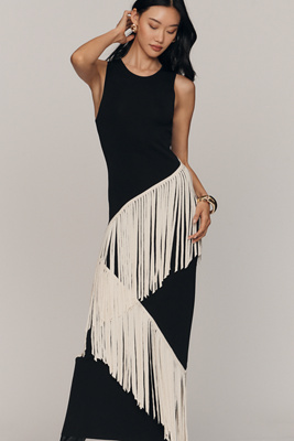 Simonmiller Spiral Knit Maxi Dress In Black