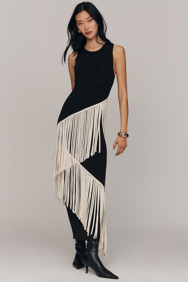 新品タグ付き⭐️ハーリップトゥ Simone Knit Long Dress　M ULLA JOHNSON Simone metallic ribbed-knit midi dress | NET-A-PORTER