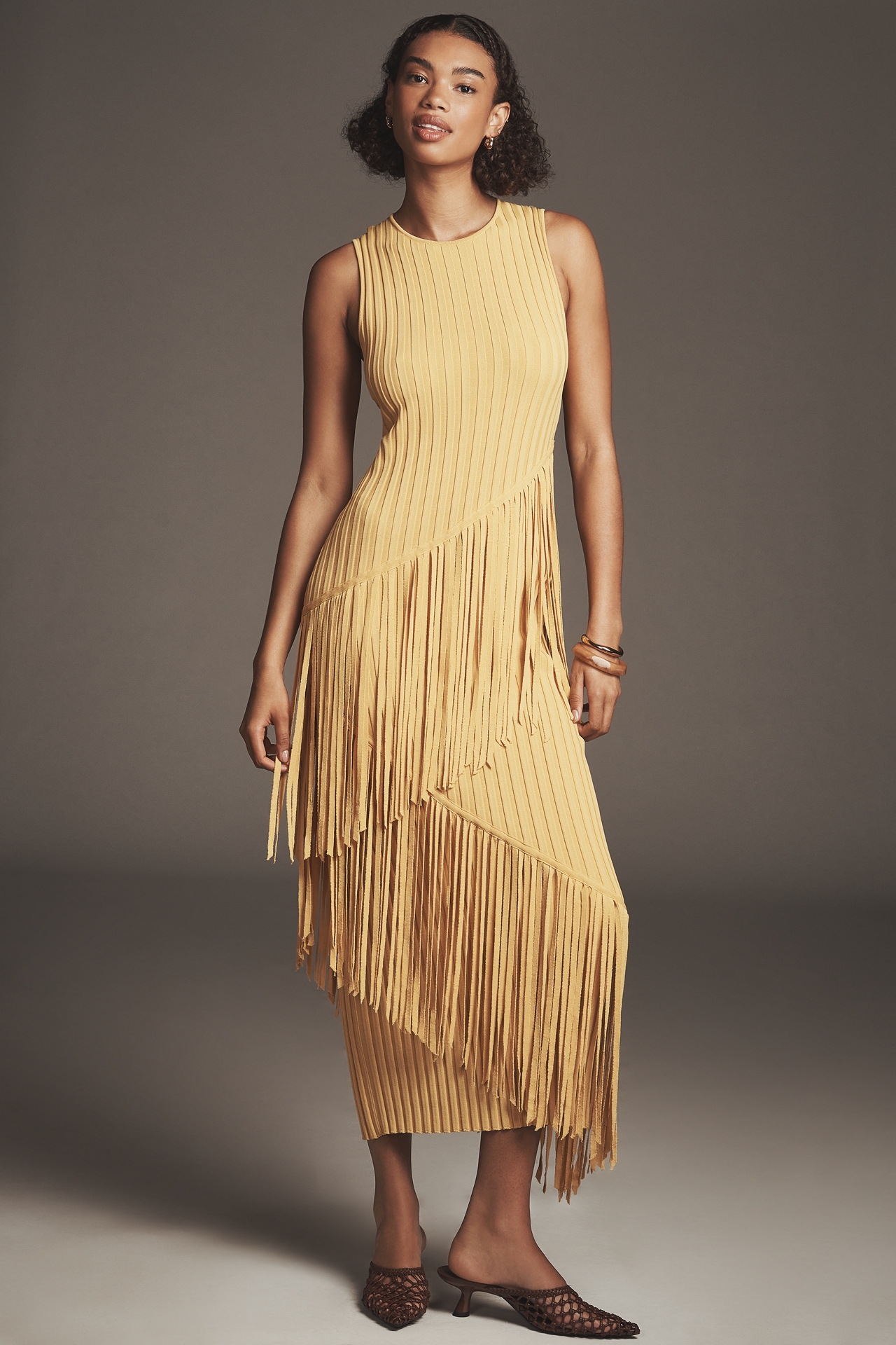 SIMONMILLER Spiral Knit Maxi Dress