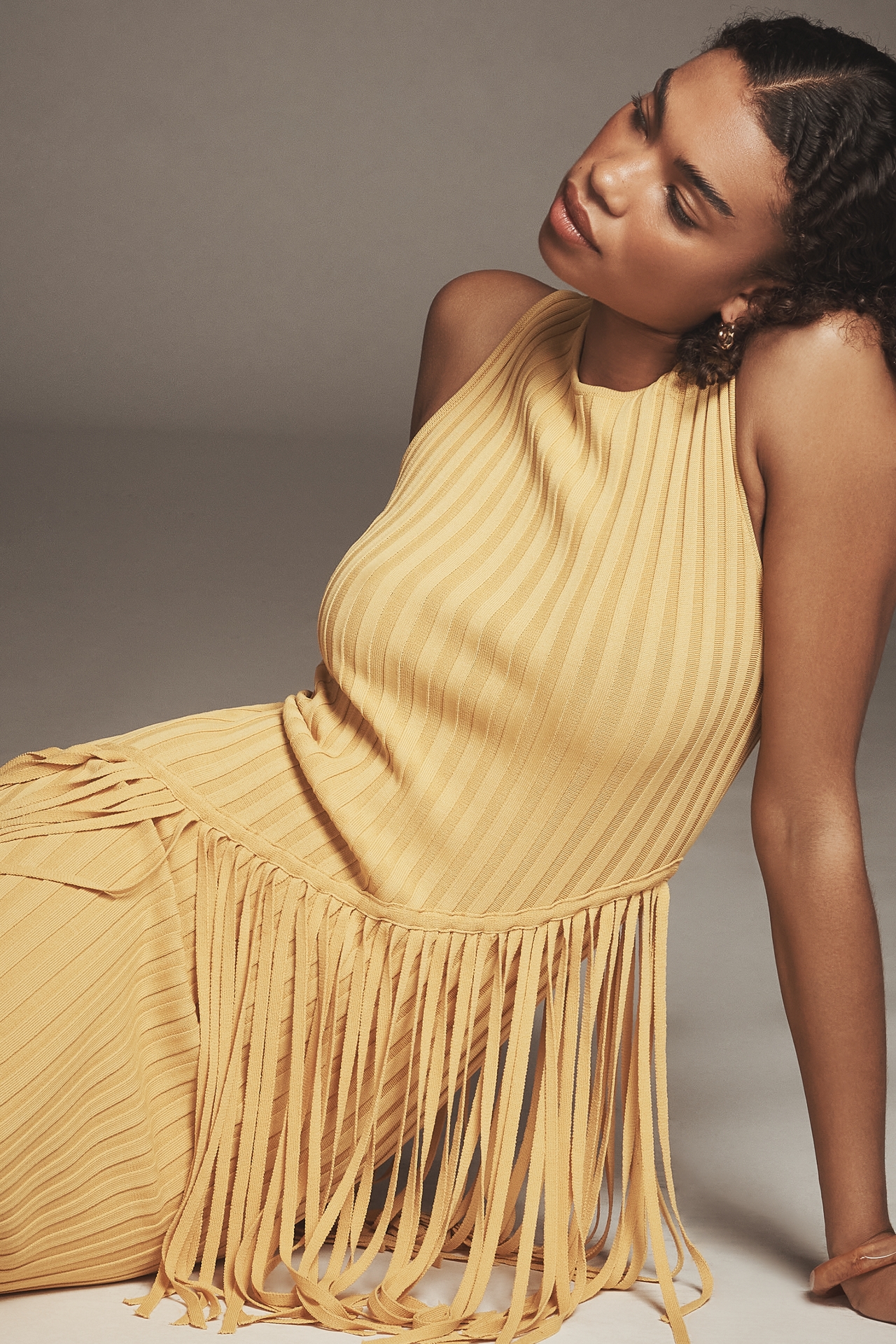 SIMONMILLER Spiral Knit Maxi Dress