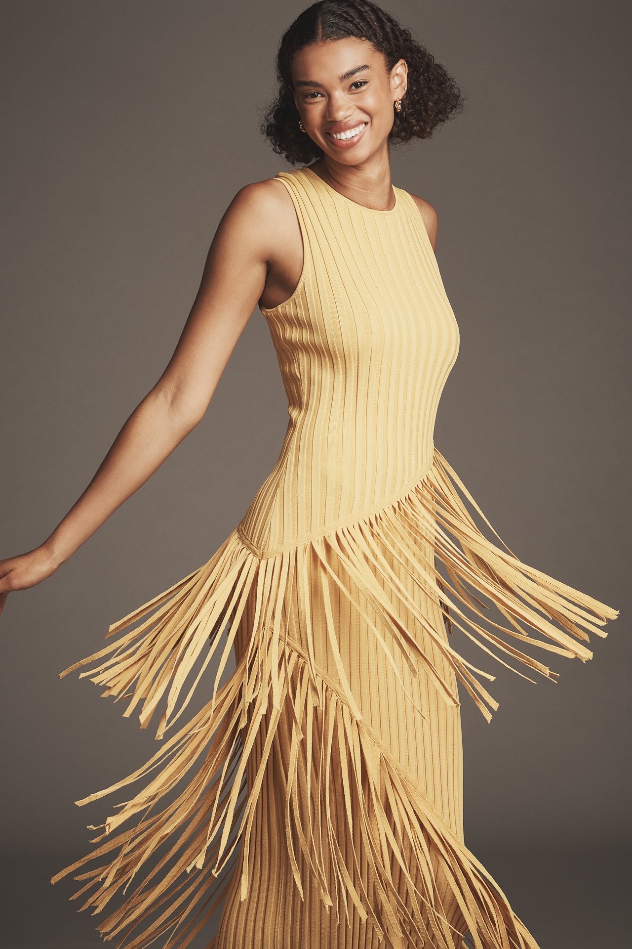 SIMONMILLER Spiral Knit Maxi Dress
