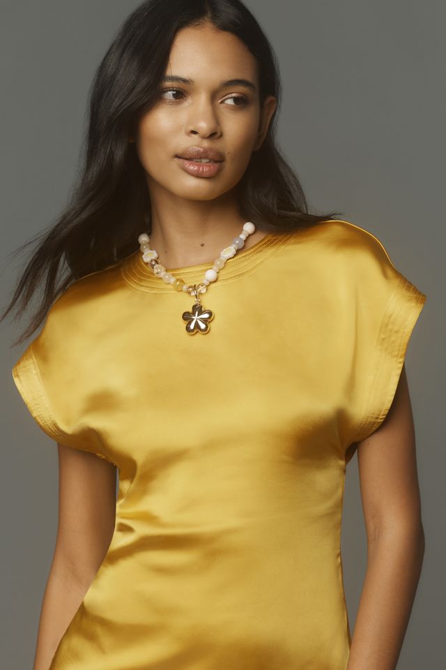 SIMONMILLER Argan Satin Dress  #1