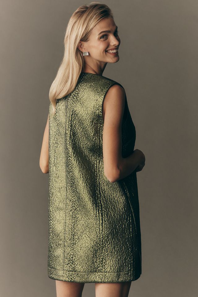 SIMONMILLER Fountain Metallic Mini Dress