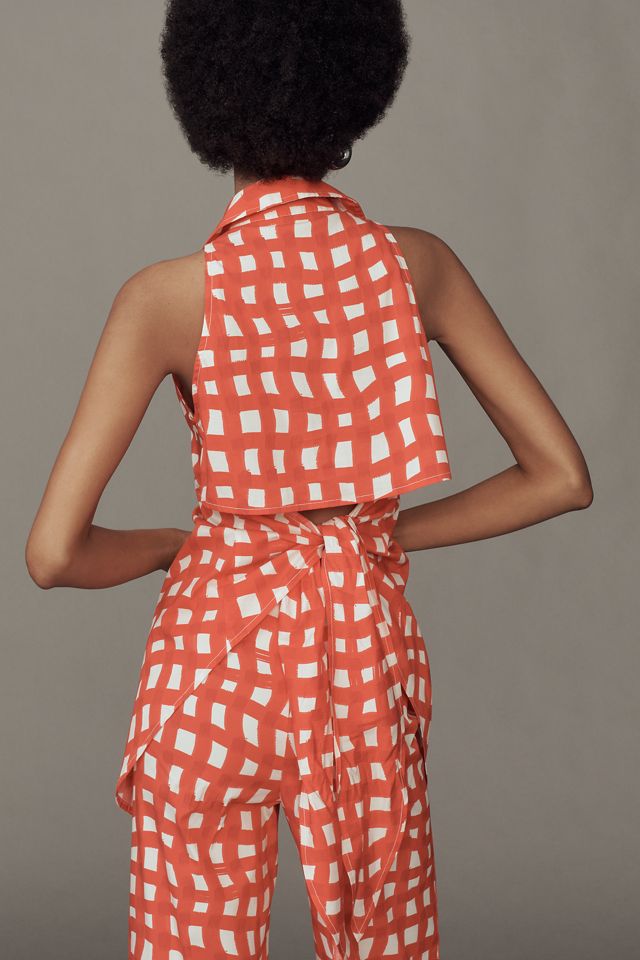 SIMONMILLER Loch Sleeveless Poplin Buttondown Top #1