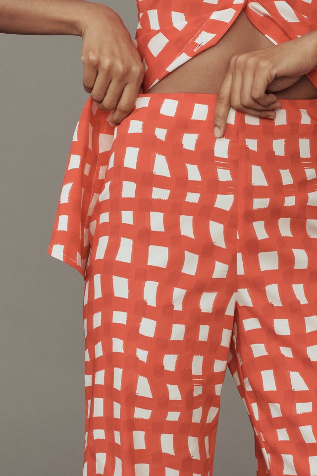 SIMONMILLER Pia Poplin Mid-Rise Wide-Leg Pants #1