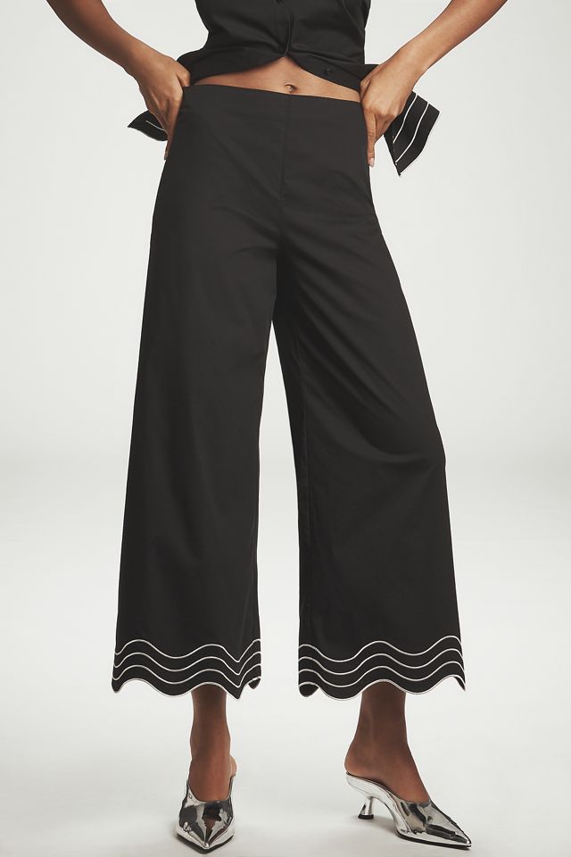 SIMONMILLER Wavy Crop Wide-Leg Pants #1