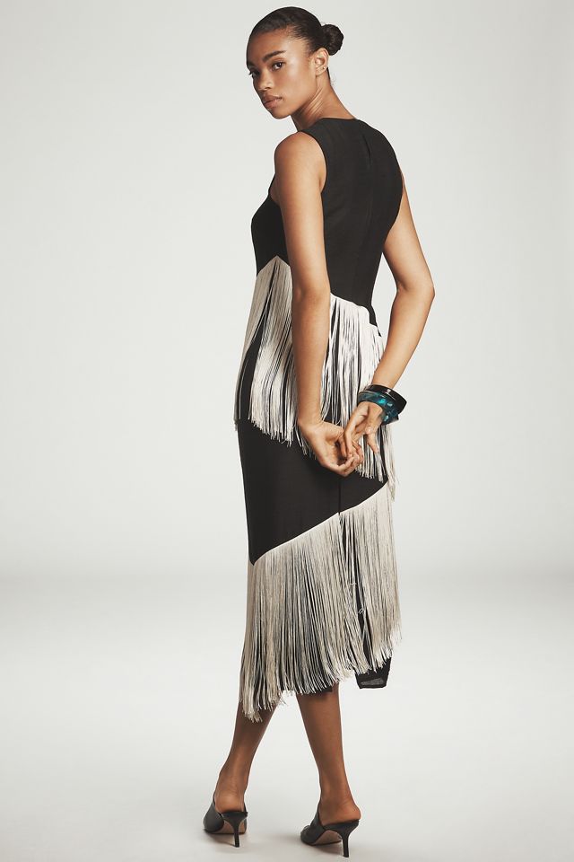 SIMONMILLER Copacabana Sleeveless Fringe Dress #1