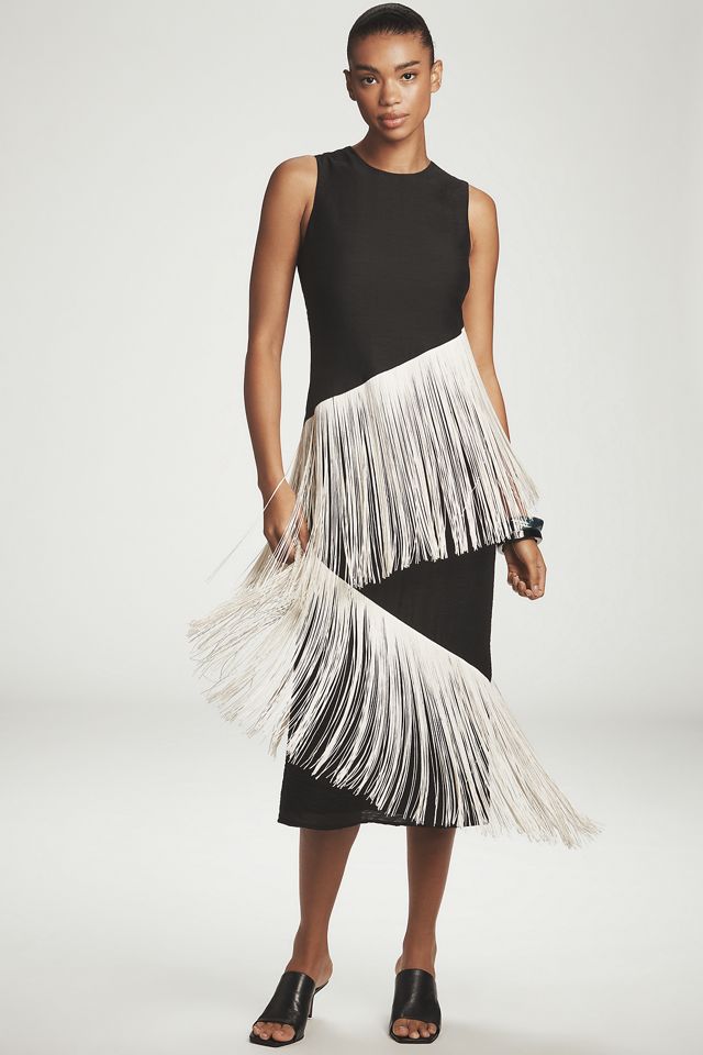 SIMONMILLER Copacabana Sleeveless Fringe Dress #2