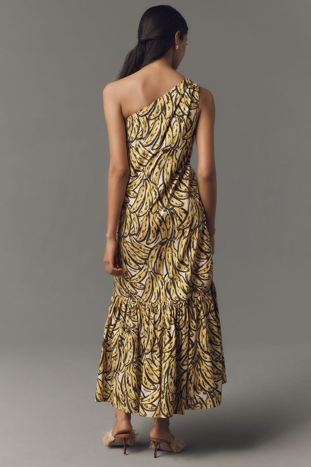 SIMONMILLER Rea One-Shoulder Poplin Maxi Dress #2