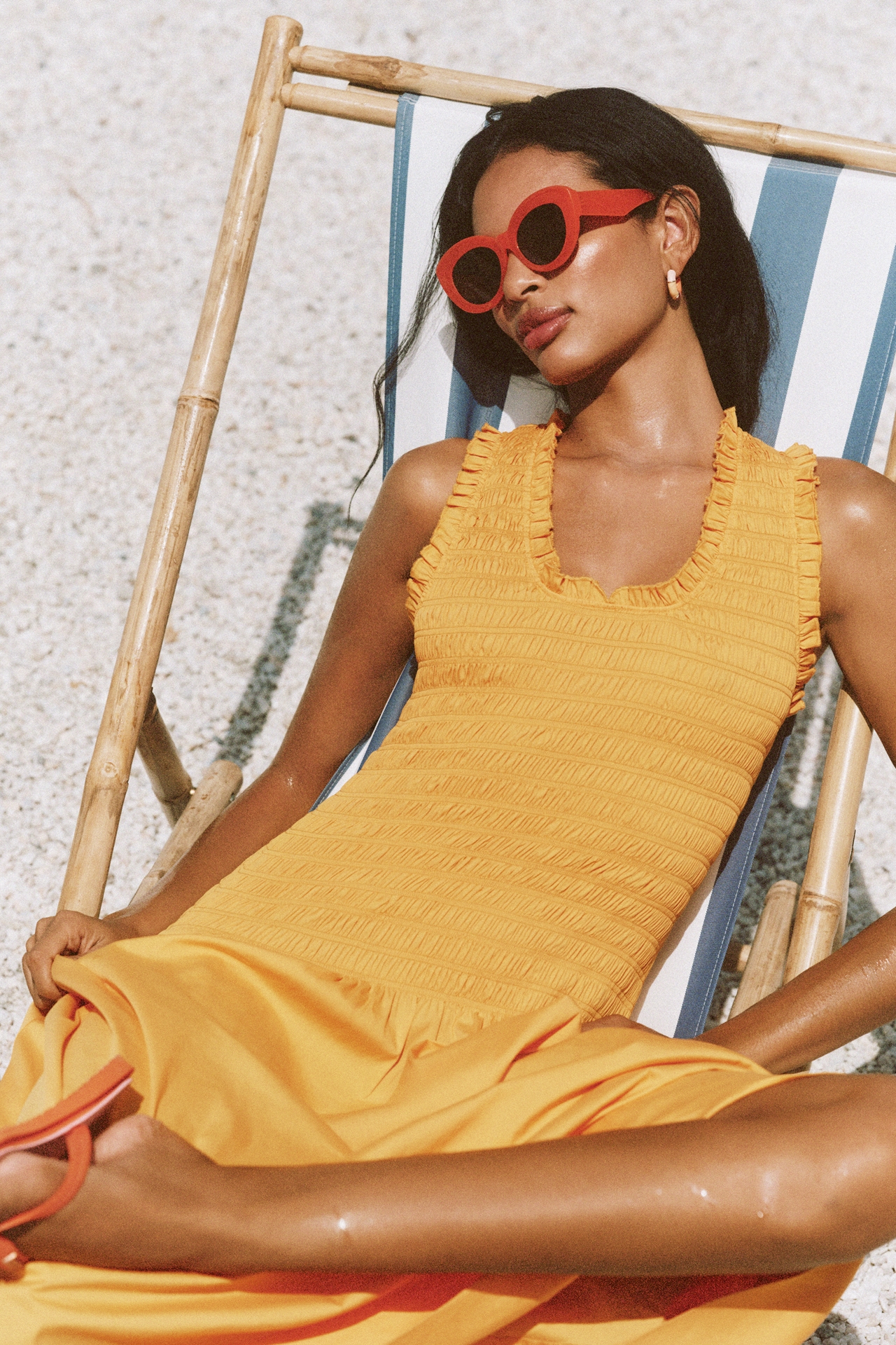 SIMONMILLER Zini Poplin Midi Dress