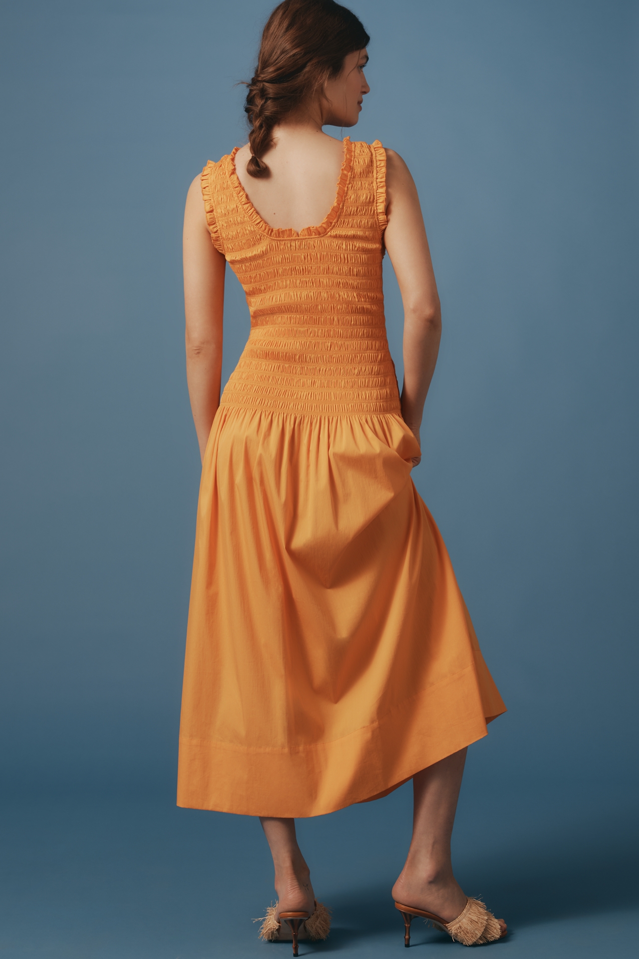 SIMONMILLER Zini Poplin Midi Dress