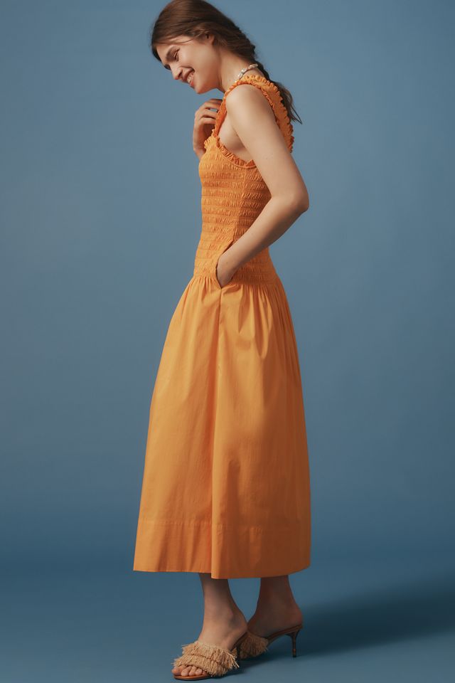 SIMONMILLER Zini Poplin Midi Dress #4