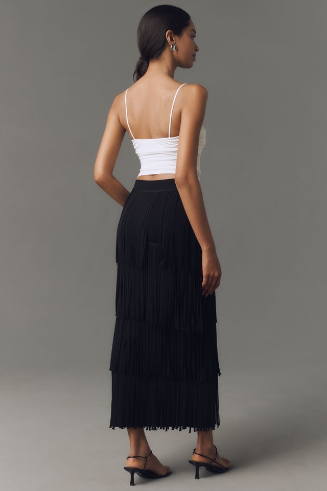 SIMONMILLER Zaza Knit Fringe Skirt #3