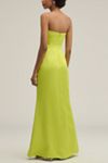 SIMONMILLER Sculpted Strapless Linen Blend Maxi Dress