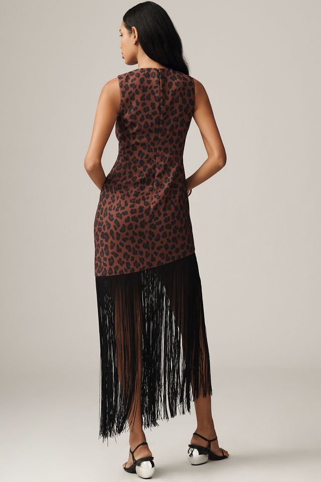 SIMONMILLER Casablanca Asymmetric Fringe Dress #1