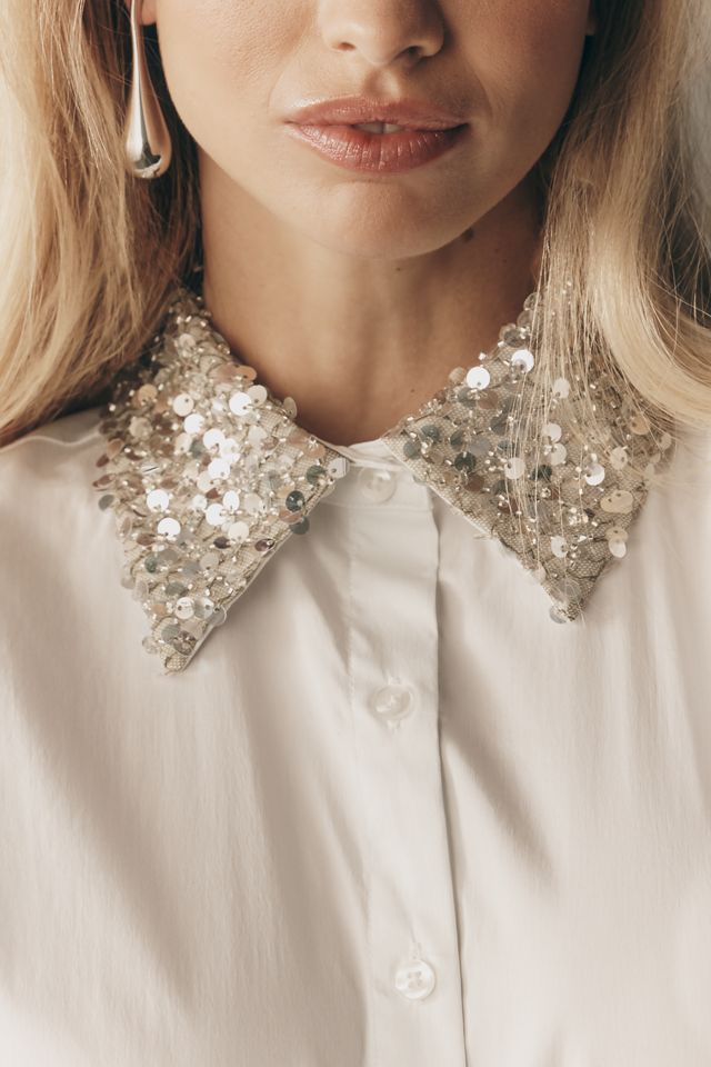 SIMONMILLER Loch Poplin Buttondown Blouse #2