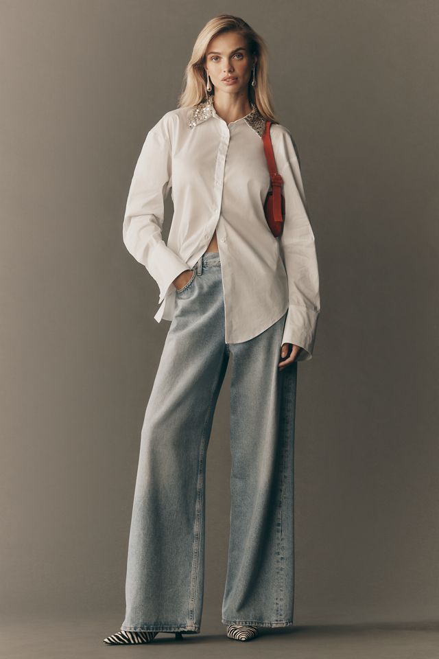SIMONMILLER Loch Poplin Buttondown Blouse #3