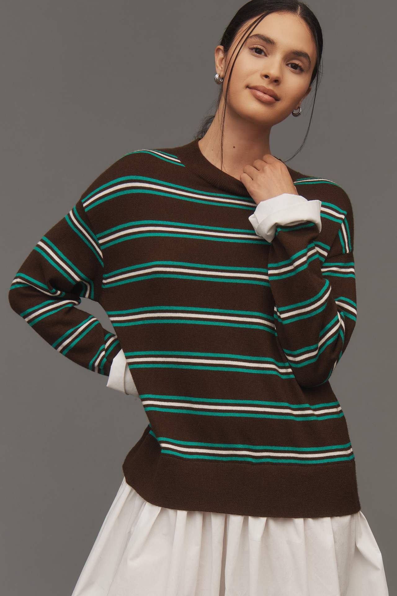 SIMONMILLER Pip Poplin Combo Sweater