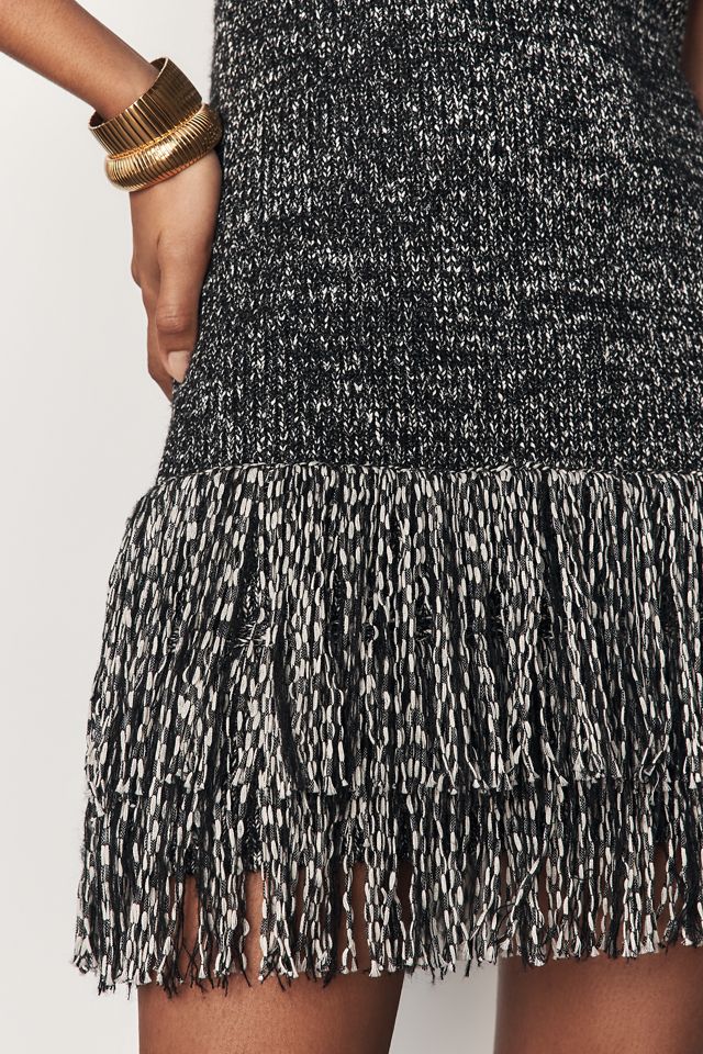 SIMONMILLER Sondra Fringed Sweater Mini Dress #2