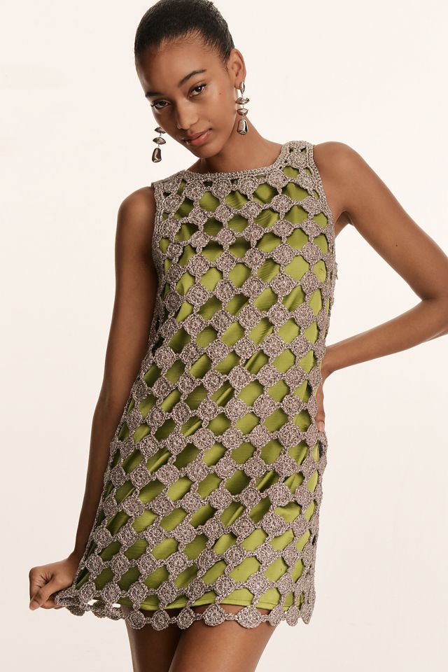 SIMONMILLER Sina Crochet Mini Dress #4