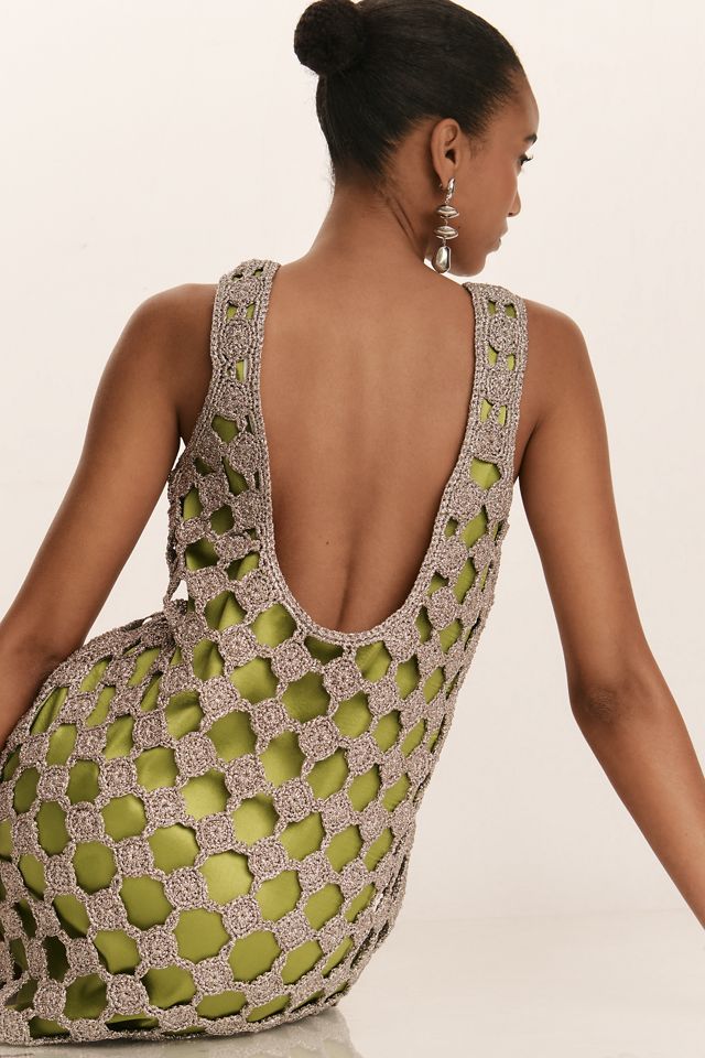 SIMONMILLER Sina Crochet Mini Dress #1