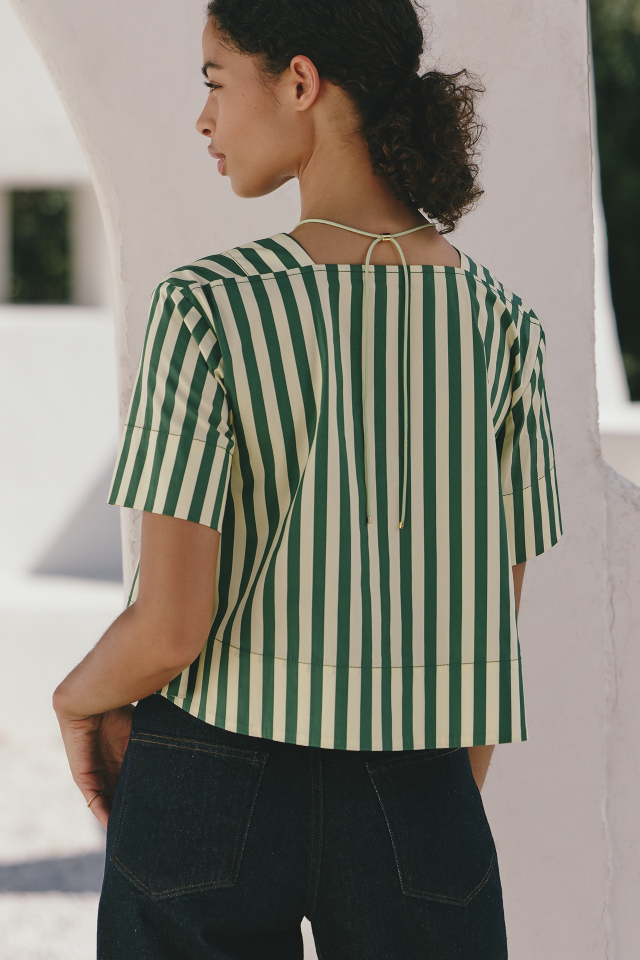 SIMONMILLER Short-Sleeve V-Neck Top